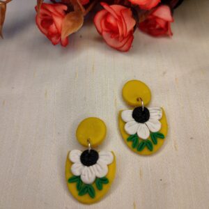 Yellow & White Dangles