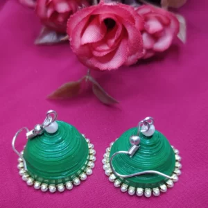 Green basic jhumka