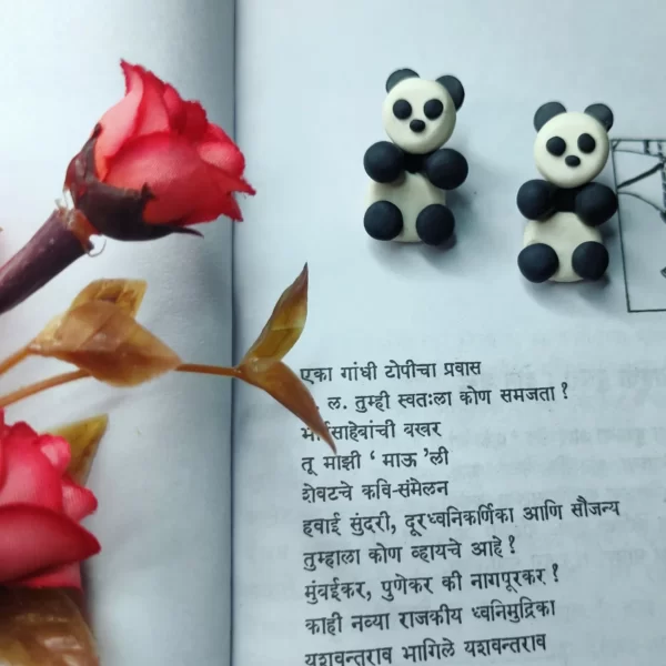 Panda earrings