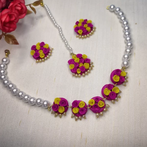 Haldi jewellery set