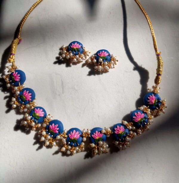 Lotus Beaded Choker