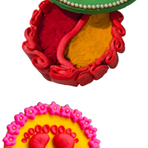 Combo of Laxmi pavle & Haldi Kumkum karanda