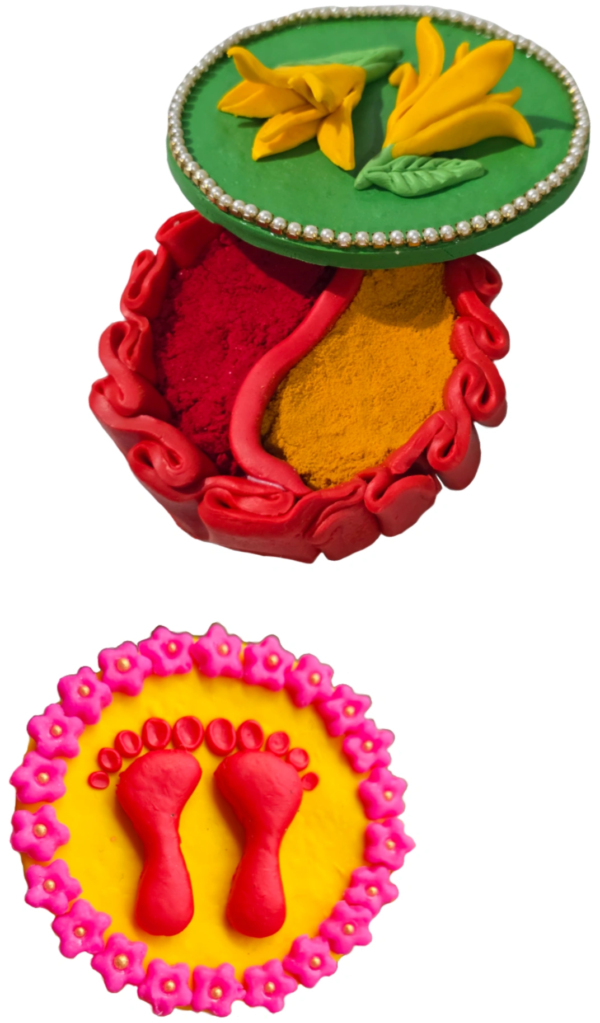Combo of Laxmi pavle & Haldi Kumkum karanda