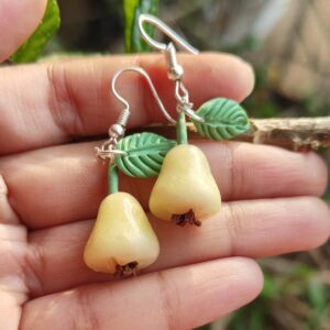 Jaam/ Safed jamun earrings