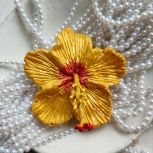 Golden Hibiscus flower