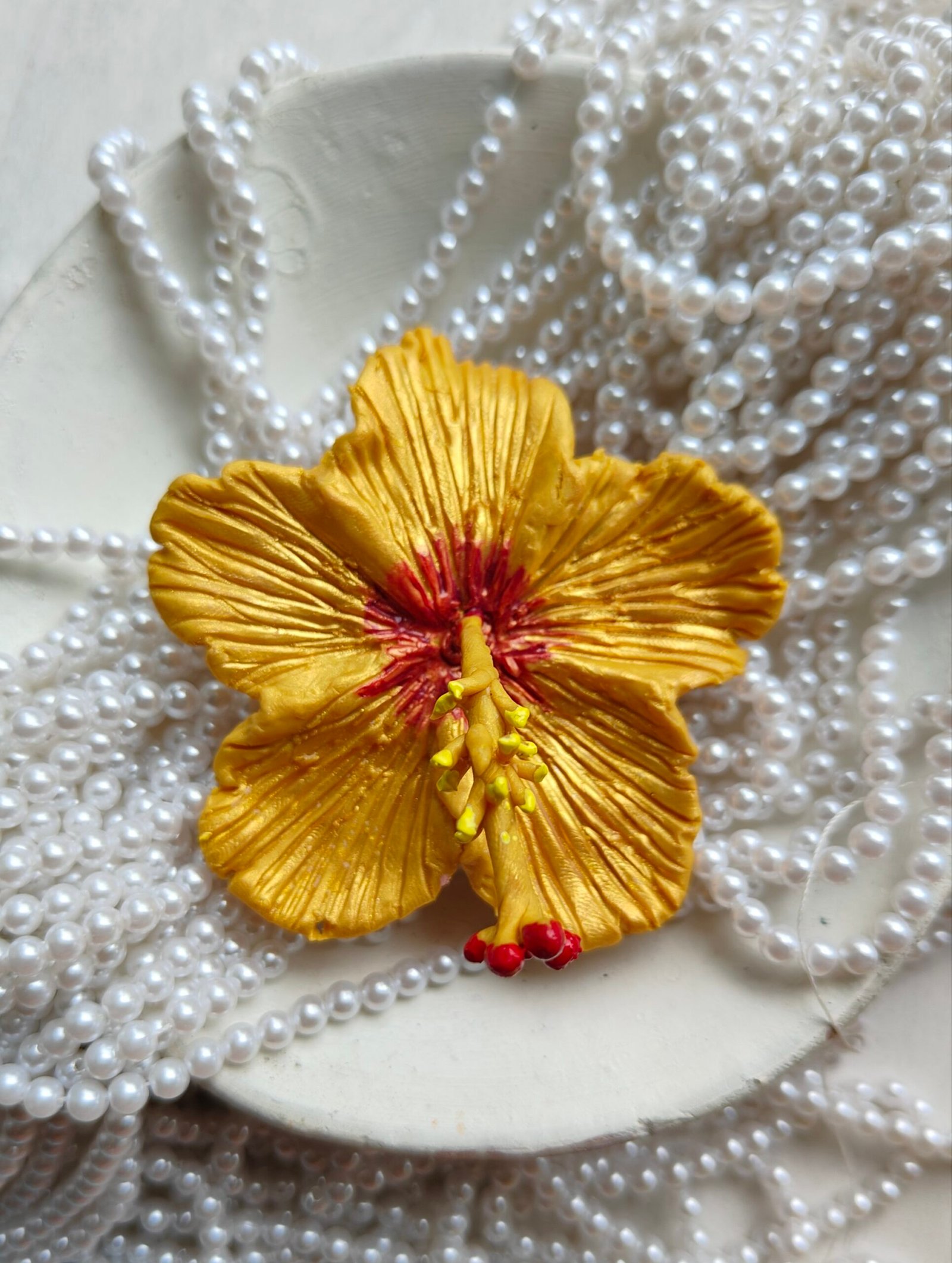 Golden Hibiscus flower